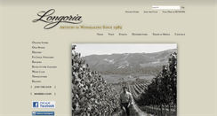 Desktop Screenshot of longoriawine.com